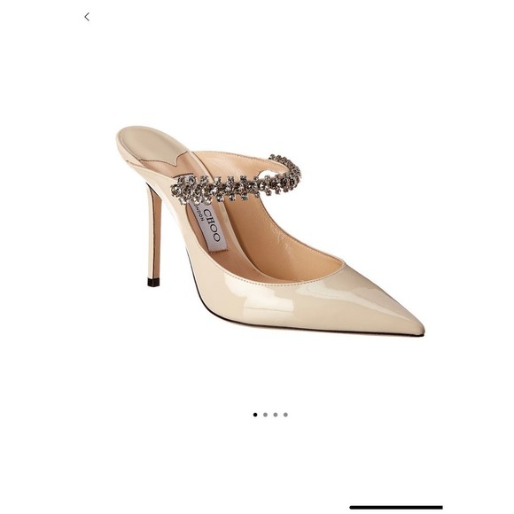 Jimmy Choo Bing 100 Patent Pump sz 38.5 - Picture 1 of 8
